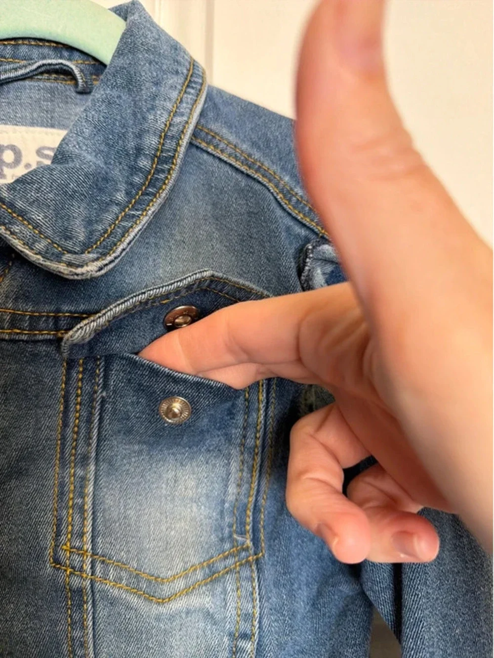 Girls Aéropostale Denim Snap Jean Jacket Ruffle 6x
